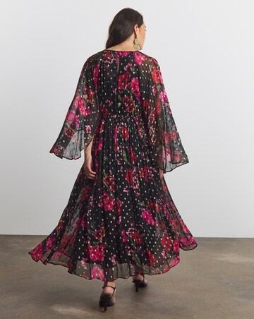 Joanna Hope Lurex Floral Maxi Dress