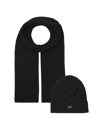 Jack & Jones Beanie & Scarf Giftbox - Black