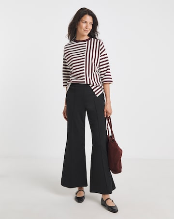 Burgundy Stripe Heavyweight T-Shirt