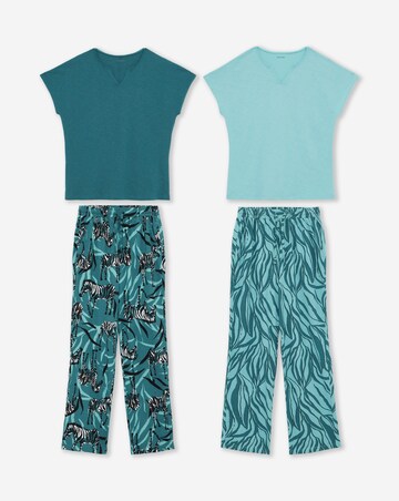 JD Williams (2 Pack) Cotton Pyjama Sets Animal Print