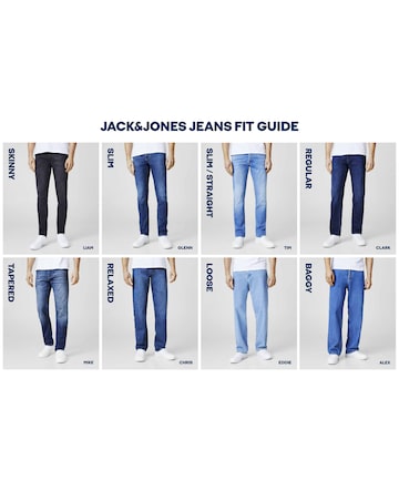 Jack & Jones Slim Tapered Fit Glenn Jeans in Mid Wash