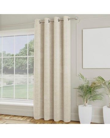 Royal Luxury Boucle Lined Eyelet Curtains