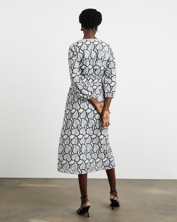 Joanna Hope Broiderie Leaf Dress
