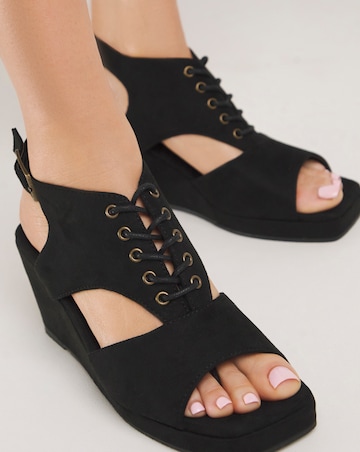 Ariana Shoe Boot Wedge Sandals Extra Wide EEE Fit Simply Comfort
