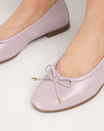 Eliza Basic Leather Ballerina Wide E Fit