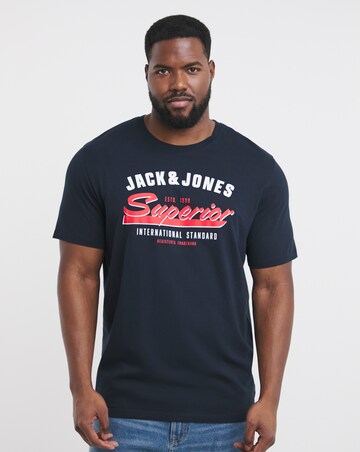 Jack & Jones Logo T-Shirt - Navy