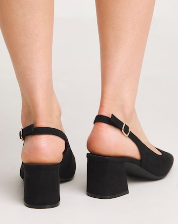 Henrietta Flexi Sole Block Heel Slingback Shoe Extra Wide EEE fit