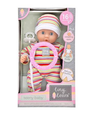 12-Inch Teeny Tiny Tears Baby with 16 Sounds