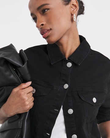 Black Ultimate Stretch Denim Jacket