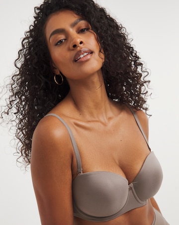Figleaves Smoothing Multiway Underwired Balcony Bra B-GG - Mocha
