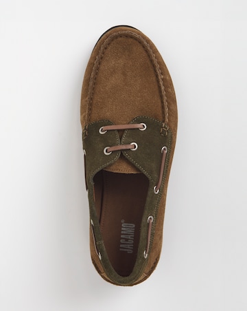 Suede Boat Shoe Wide