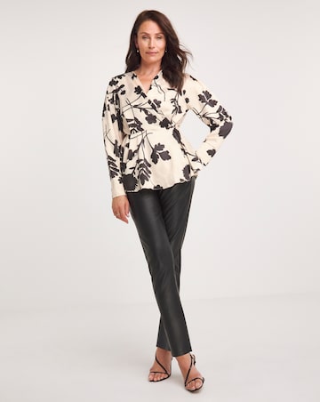Joanna Hope Printed Satin Blouse