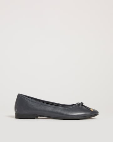 Talia Leather Ballerina Shoes Extra Wide EEE Fit