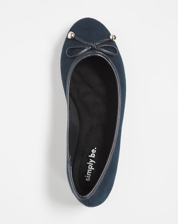 Selena Classic Flat Ballerina Shoes Wide E Fit