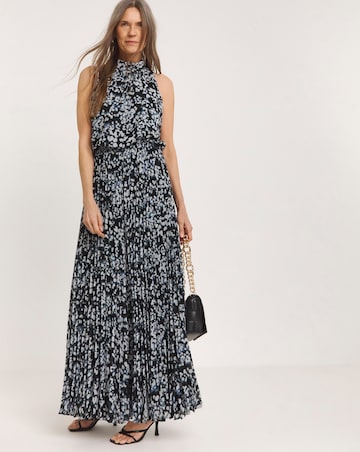 Pleated Occasion Maxi Dress