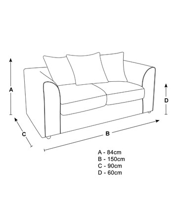 Missy Chenille 2 Seater Sofa