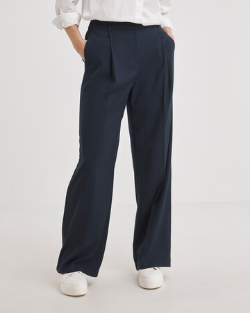 Pleated Wide Leg Trousers