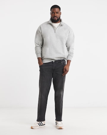 Jack & Jones Loose Tapered Fit Mike Jeans in Washed Black