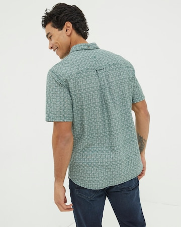 FatFace Geo Short Sleeve Print Shirt