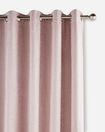 Savoy Blackout Chenille Eyelet Curtain