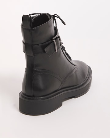 Aimi Classic Lace Up Ankle Boots Extra Wide EEE Fit