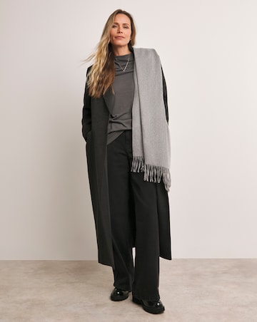 Anthology Pewter Drape Neck Long Sleeve Top