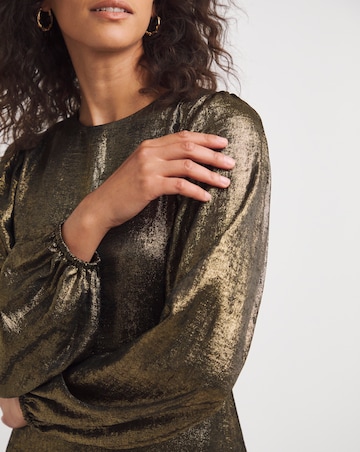 Foil Maxi Tea Dress