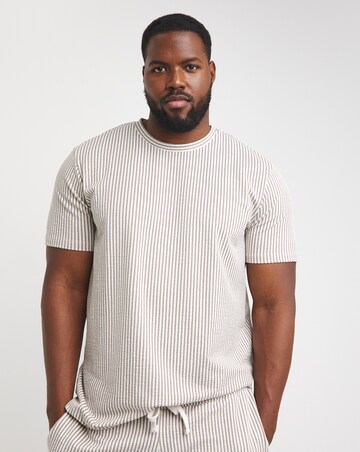 Jack & Jones Cruz Stripe T-Shirt - Cream