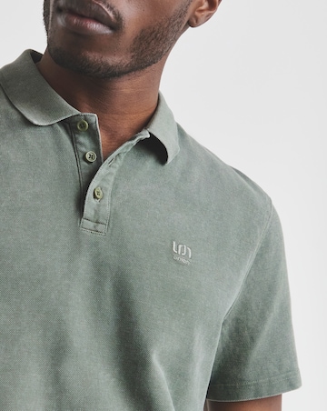 Union Garment Dyed Pique Polo- Green