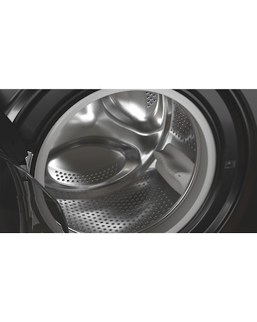 Hotpoint NSWM7469BSUK, 7kg, 1400rpm Washing Machine - Black + Installation