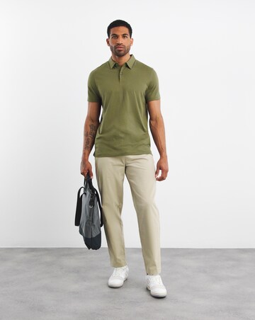 Jersey Polo Long Length- Khaki