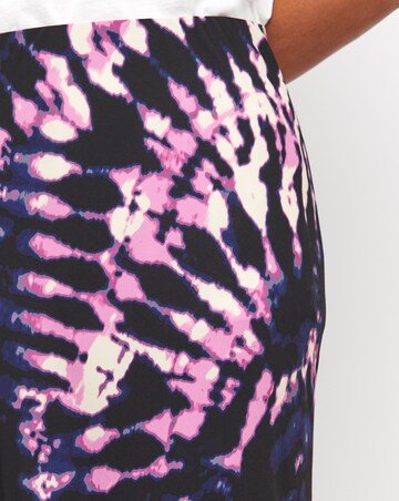 Printed Jersey Pull On Maxi Slip Skirt