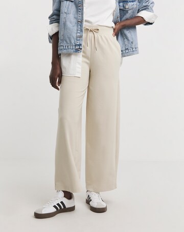 Oatmeal Wide Leg Joggers