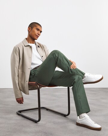 Linen Look Regular Fit Suit Trouser
