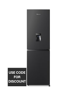 Fridgemaster MC55240DEB Fridge Freezer with Water Dispenser- E Rated