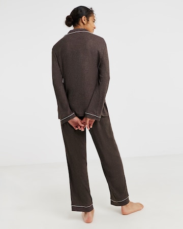 Pretty Secrets Ribbed Button Through Pyjama Set