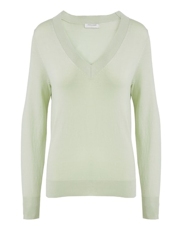 Green V Neck Jumper