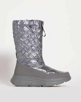 Halo Front Zip Snow Boots - Wide Fit (E)