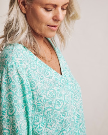 Julipa V Neck Crinkle Top