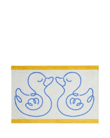 My Mat Linear Ducks Printed Nylon Bathmat
