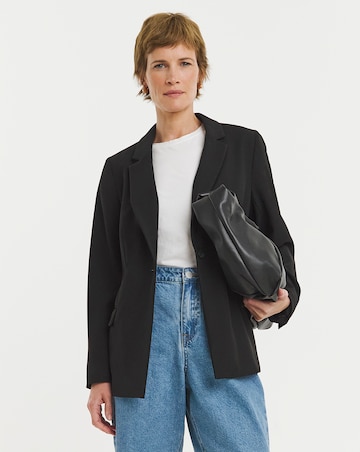 Black Tailored Single Breasted Blazer