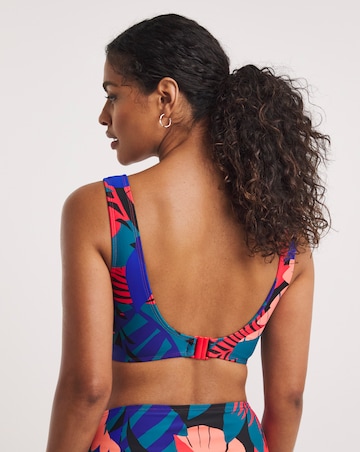 Tropical Mix And Match Square Neck Bikini Top