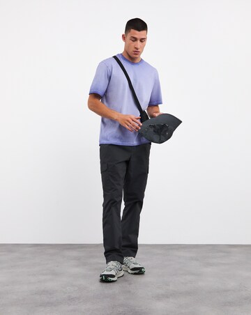 Oil Wash Relaxed Fit Embroidered T-Shirt