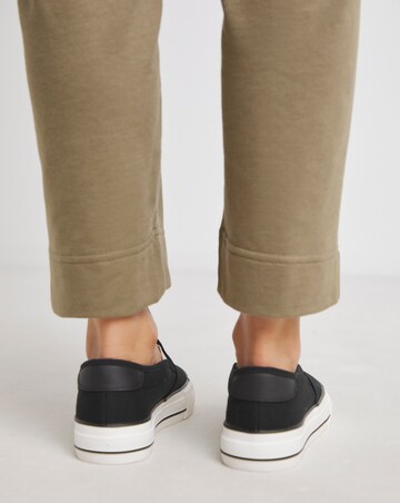 Cali Slip On Canvas Trainer - Wide Fit (E)