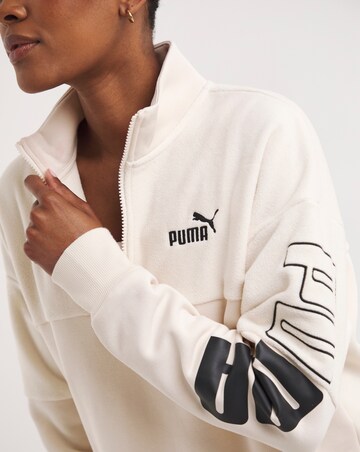 PUMA Colourblock High Neck Crew Sweatshirt
