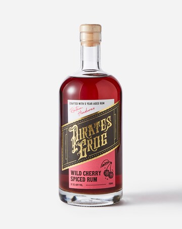 Pirate's Grog Wild Cherry Spiced Rum with Shimmer Liquid 70cl bottle