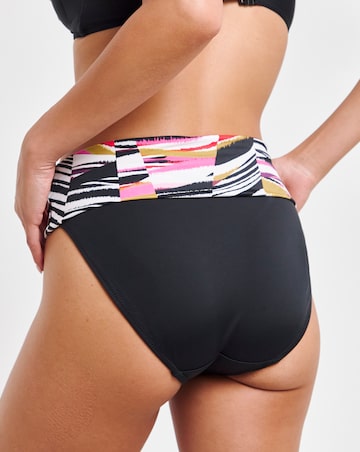 Fantasie Sanoa Island Fold Over Bikini Brief Black