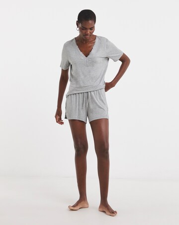 Pretty Secrets Cool Stretch Lace Pyjama Shortie Set