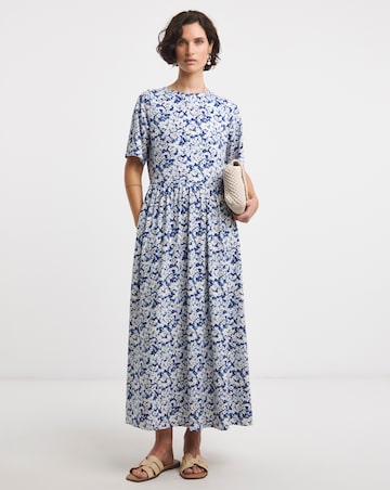 Soft Touch Half Sleeve Smock Dress