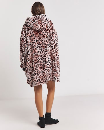 Pretty Secrets Oversized Hooded Lounge Dress with Elasticated Sleeve and Socks